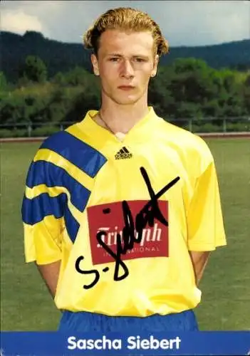 Autogrammkarte Sascha Siebert, KSV Hessen Kassel, Autogramm