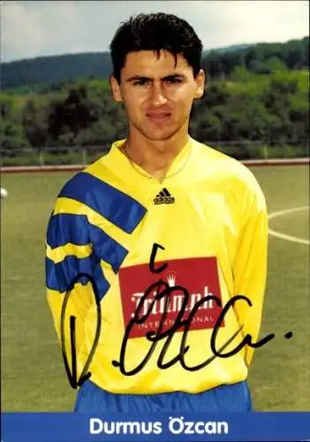 Autogrammkarte Fußballer Durmus Özcan, SC Neukirchen 1864, Autogramm