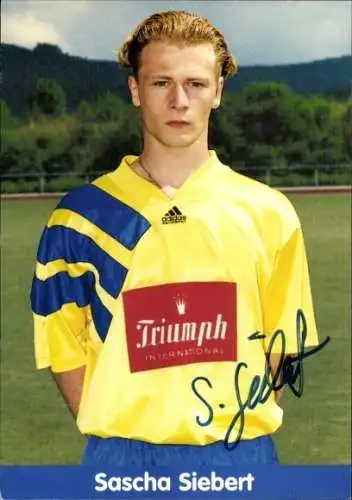 Autogrammkarte Sascha Siebert, KSV Hessen Kassel, Autogramm