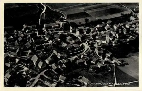 Ak Hirnheim Oberbayern Hürnheim Ederheim im Ries in Schwaben, Luftaufnahme von  mehrere Häuser, K