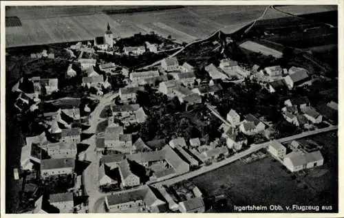 Ak Irgertsheim Ingolstadt an der Donau Oberbayern, Fliegeraufnahme