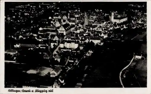 Ak Dillingen an der Donau, Fliegeraufnahme