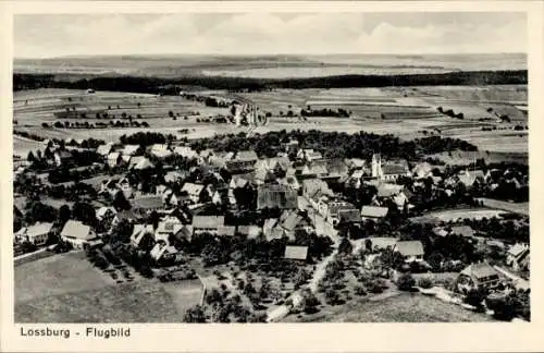 Ak Loßburg im Schwarzwald, Fliegeraufnahme