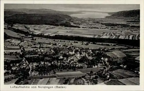 Ak Orsingen Nenzingen Baden Württemberg, Luftaufnahme, weite Landschaft, Dörfer, Felder