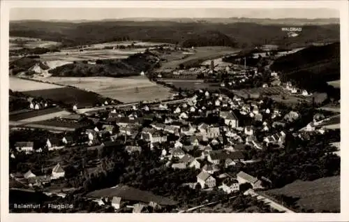 Ak Baienfurt in Oberschwaben Württemberg, Luftaufnahme von  Waldbad, Naturlandschaft, Hütten