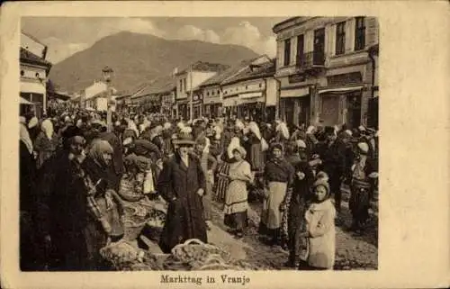Ak Vranja Vranje Serbien, Markttag