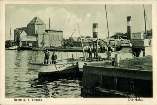 Ak Barth an der Ostsee, Ost-Hafen