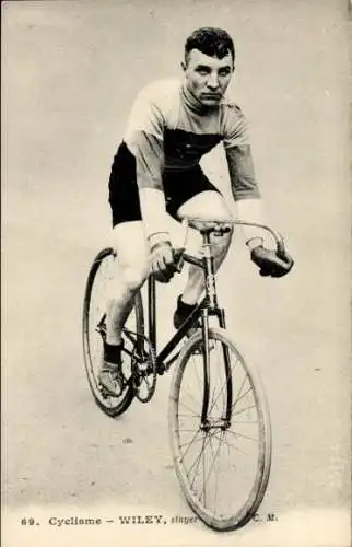 Ak Radrennfahrer Wiley, Steher