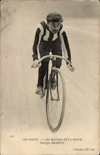 Ak Radrennfahrer Georges Barroy, Straßenfahrer