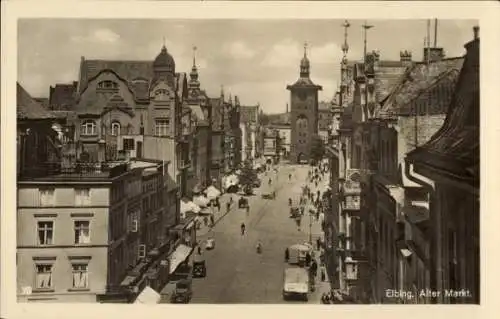 Ak Elbląg Elbing Westpreußen, Alter Markt