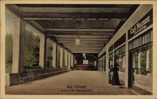 Ak Polanica Zdrój Bad Altheide Schlesien, Inneres der Wandelhalle, Carl Neumann,  