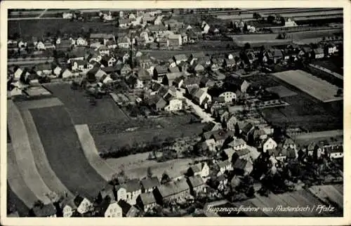 Ak Mackenbach in der Pfalz, Fliegeraufnahme