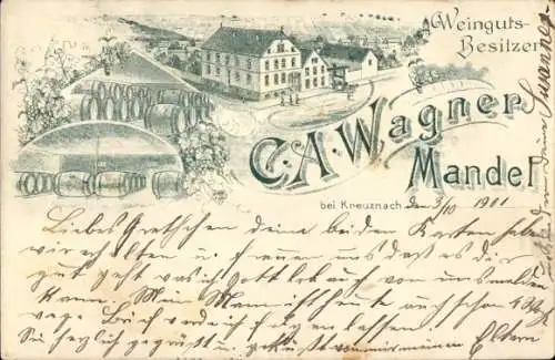 Litho Mandel in Rheinland Pfalz, Weingut C. A. Wagner