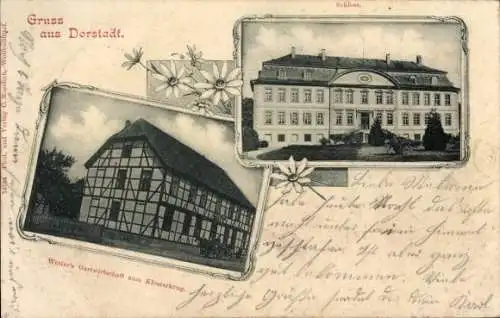 Ak Dorstadt Wolfenbüttel in Niedersachsen, Schloss, Wetter's Gasthaus zum Klosterkrug