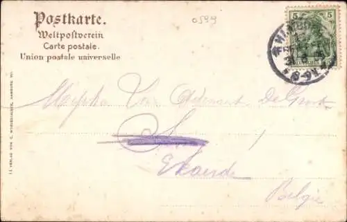 Ak Dampfschiff Blücher, HAPAG, Doppelschraubenschnelldampfer