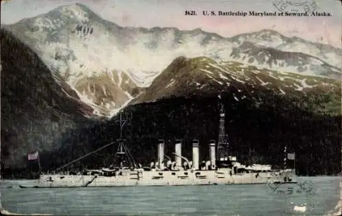 Ak Alaska, Amerikanisches Kriegsschiff US Maryland