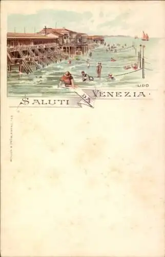 Litho Venezia Venedig Veneto, Gesamtansicht