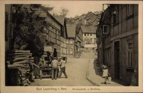 Ak Bad Lauterberg im Harz, Ritscherstraße, Weinberg