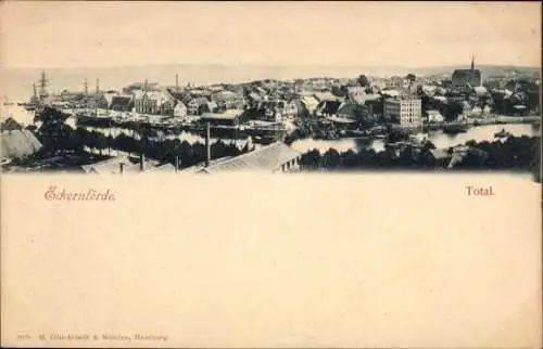 Ak Ostseebad Eckernförde, Gesamtansicht