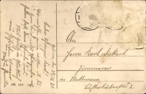 Ak Glückwunsch Neujahr, Kleeblätter, Schneemann, Kinder