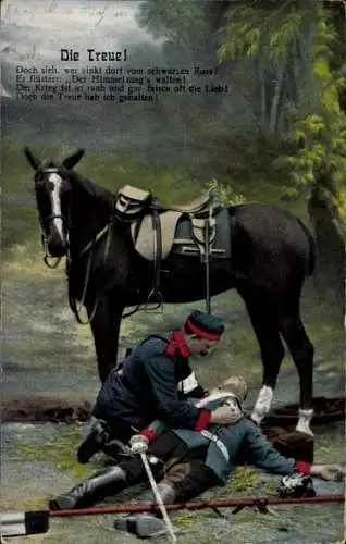 Ak Die Treue, verwundeter Soldat