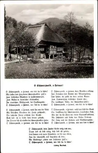 Lied Ak O Schwarzwald, o Heimat, Ludwig Uhland