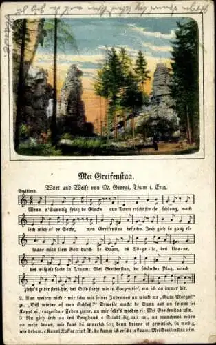 Lied Ak Mei Greifenstaa, Greifensteine