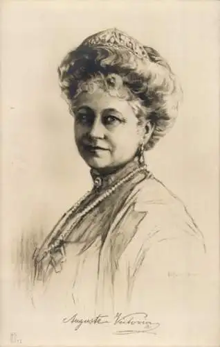 Künstler Ak Kaiserin Auguste Viktoria, Portrait