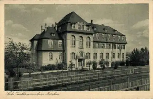 Ak Zwickau, Partie am sächsischen Taubstummenheim