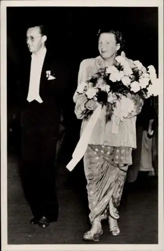 Ak Juliana der Niederlande mit Prinz Bernhard, 19 Juli 1949