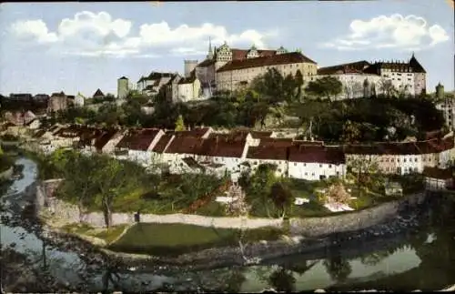 Ak Bautzen in der Oberlausitz, Blick vom Proitschenberg, Blick zur Ortenburg
