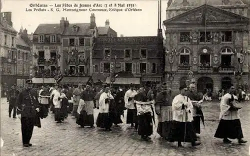 Ak Orléans Loiret, Fetes de Jeanne d'Arc, Les Prelats, Monsigneur Courcour, 1931