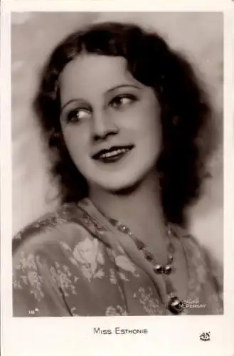 Foto Ak Miss Estland, Portrait