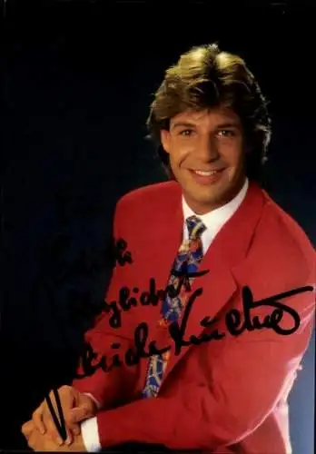Autogrammkarte Sänger Patrick Lindner, Portrait, Autogramm