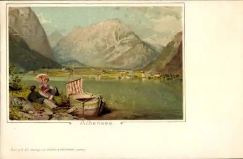 Künstler Ak Tirol, Partie am Achensee
