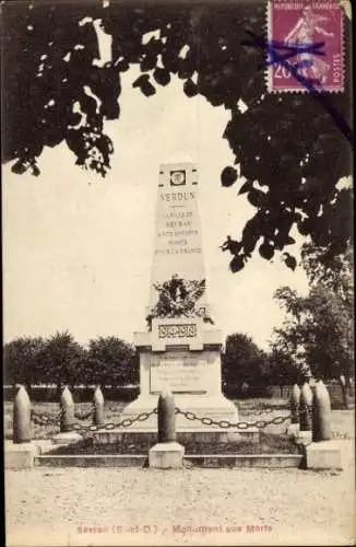 Ak Sevran Livry Seine-Saint-Denis, Kriegerdenkmal, Verdun