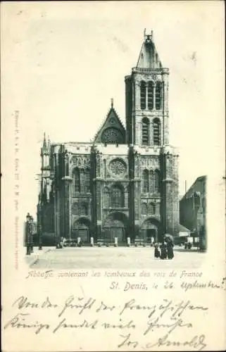 Ak Saint Denis Seine Saint Denis, Basilika
