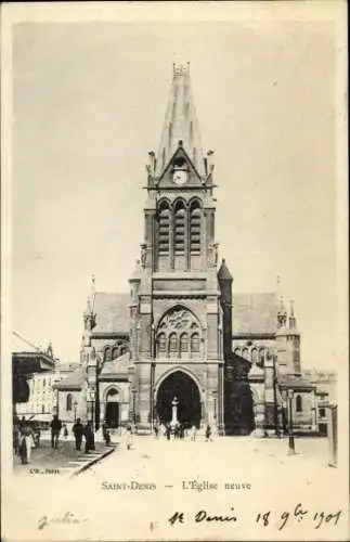 Ak Saint Denis Seine-Saint-Denis, Neue Kirche