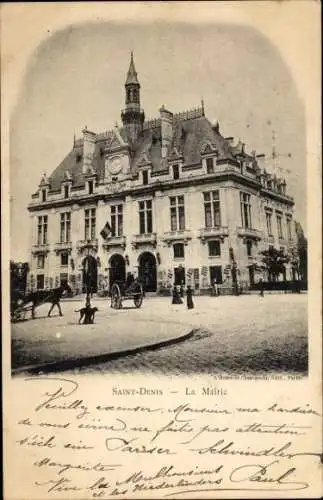 Ak Saint Denis Seine-Saint-Denis, La Mairie