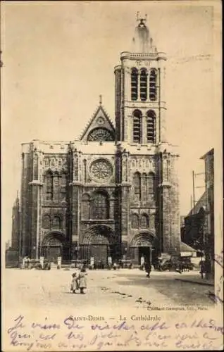 Ak Saint Denis Seine-Saint-Denis, Kathedrale