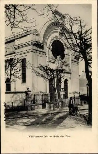 Ak Villemomble Seine Saint Denis, Salle des Fetes