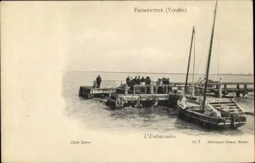 Ak Fromentine Vendee, Embarcadere