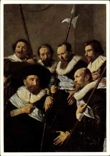 Künstler Ak Hals, Frans, Ausschnitt aus einem Schützenbild