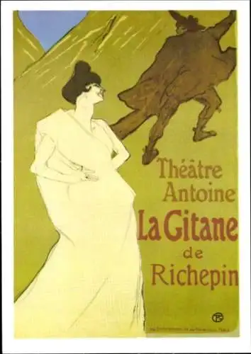 Künstler Ak Toulouse-Lautrec, Henri, La Gitane de Richepin