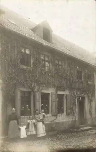 Foto Ak Elstra in der Oberlausitz Sachsen, Pulsnitzer Straße 132, Familie Kämpf