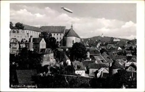 Ak Sulzbach Rosenberg Fränkische Alb Oberpfalz, Teilansicht, Zeppelin