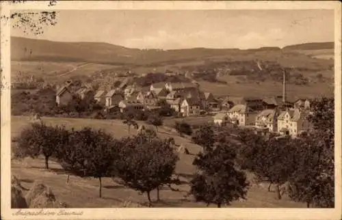 Ak Neu Anspach im Taunus, Stadtansicht  Häuserreihe, sanfte Hügel
