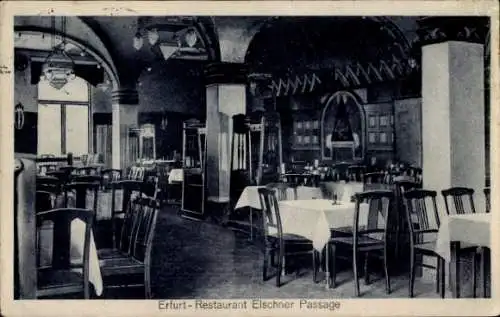 Ak Erfurt in Thüringen, Restaurant Elschner Passage