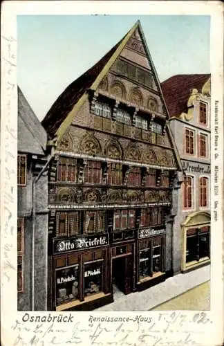 Ak Osnabrück in Niedersachsen, Renaissance-Haus