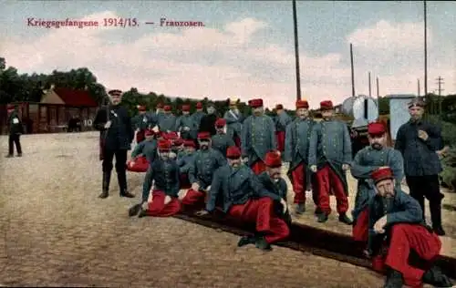Ak Kriegsgefangene 1914-1915, Franzosen